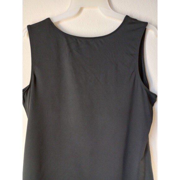 Charter Club Women's Shirt 1X Black Sleeveless Round Neck Tank Top - Picture 6 of 10
